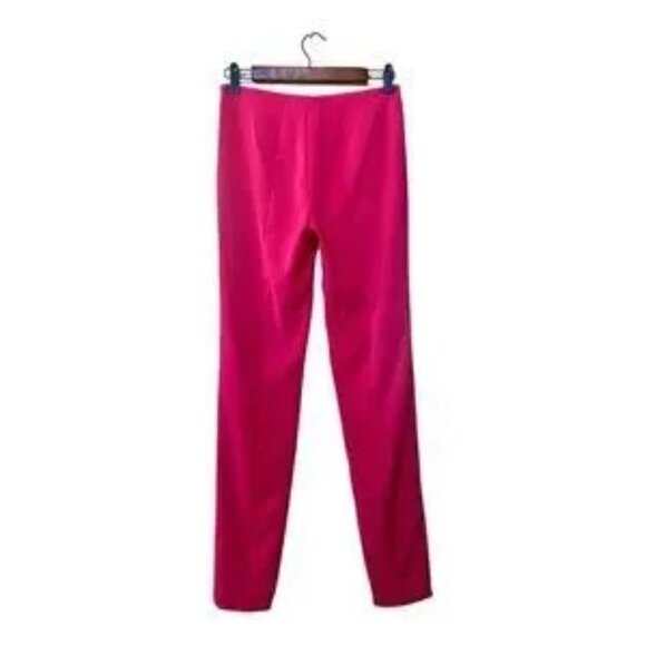 AKRIS Melissa Barbie Pink Silk Trouser Pant Fuscia Straight Leg RARE size 2 - Picture 13 of 15